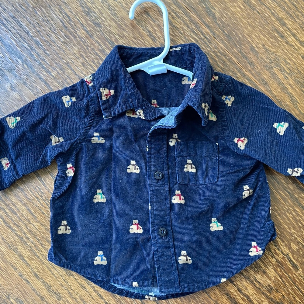 Baby Gap long sleeve button up (corduroy material)